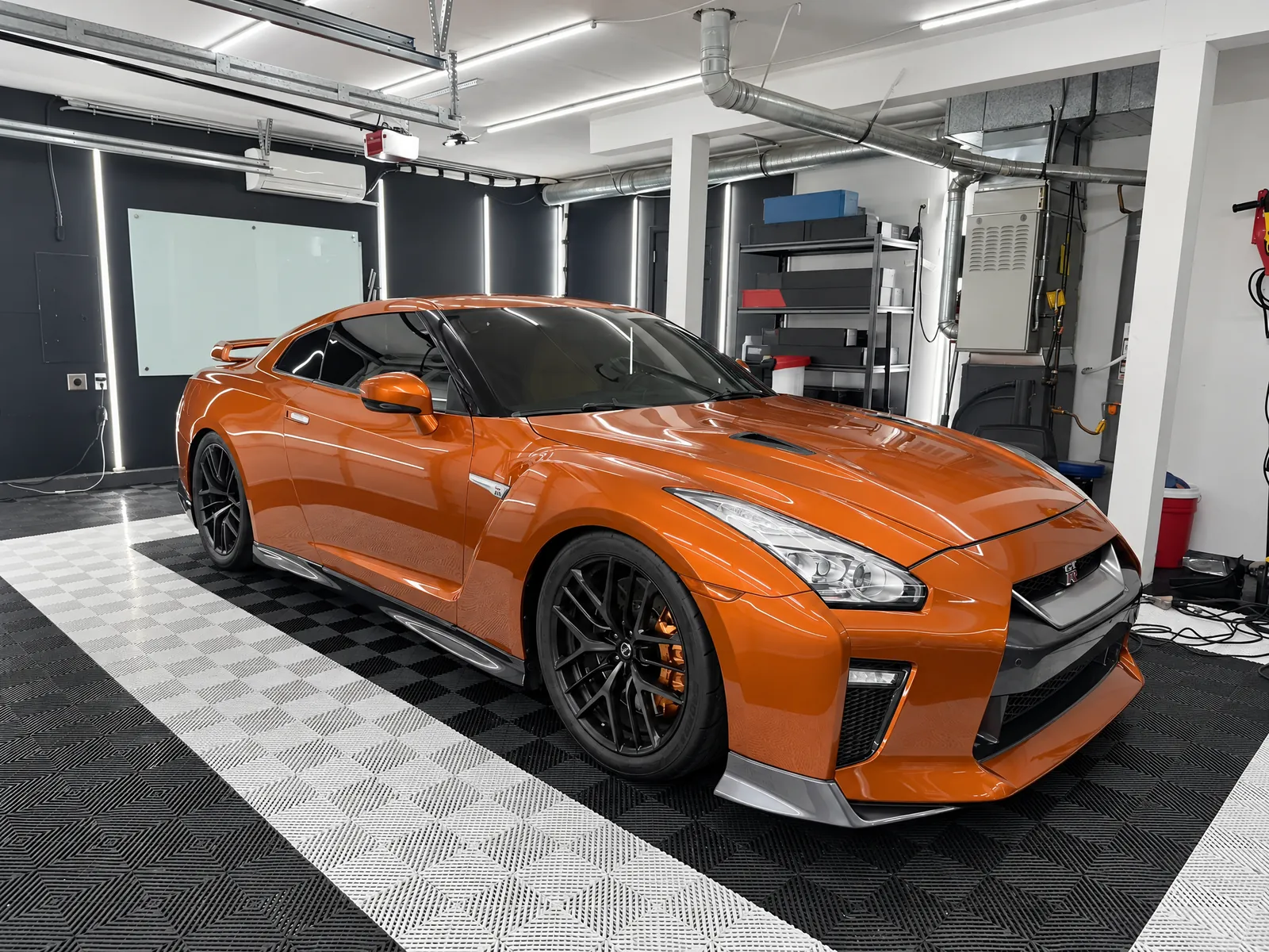 Orange Nissan GT-R at Complete Ceramic Coating in Auburn, WA