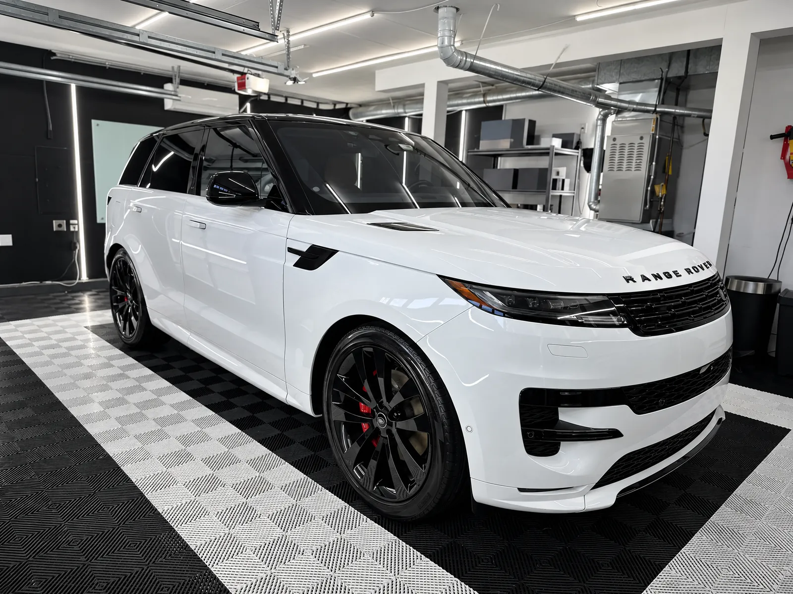 White Range Rover Sport at Complete Ceramic Coating in Auburn, WA