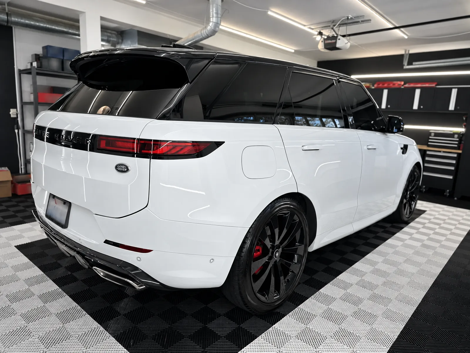 White Range Rover Sport at Complete Ceramic Coating in Auburn, WA